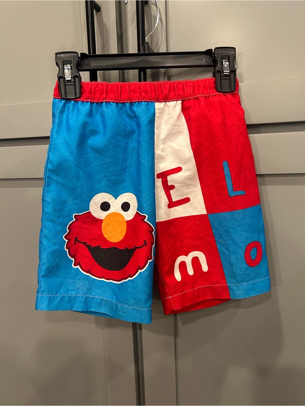 Vintage Elmo Sesame Street swim trunks 2T